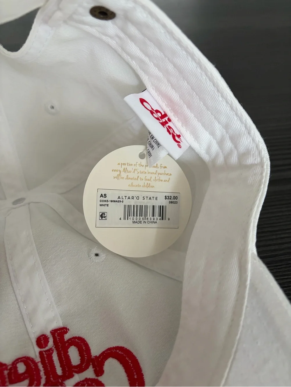 NWT American Needle White Hat With Diet Coke Logo